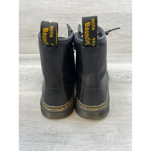 Dr. Martens Air Wair Zavala J Womens Boot Combat Leather Shoes US 4 Black - Picture 4 of 9